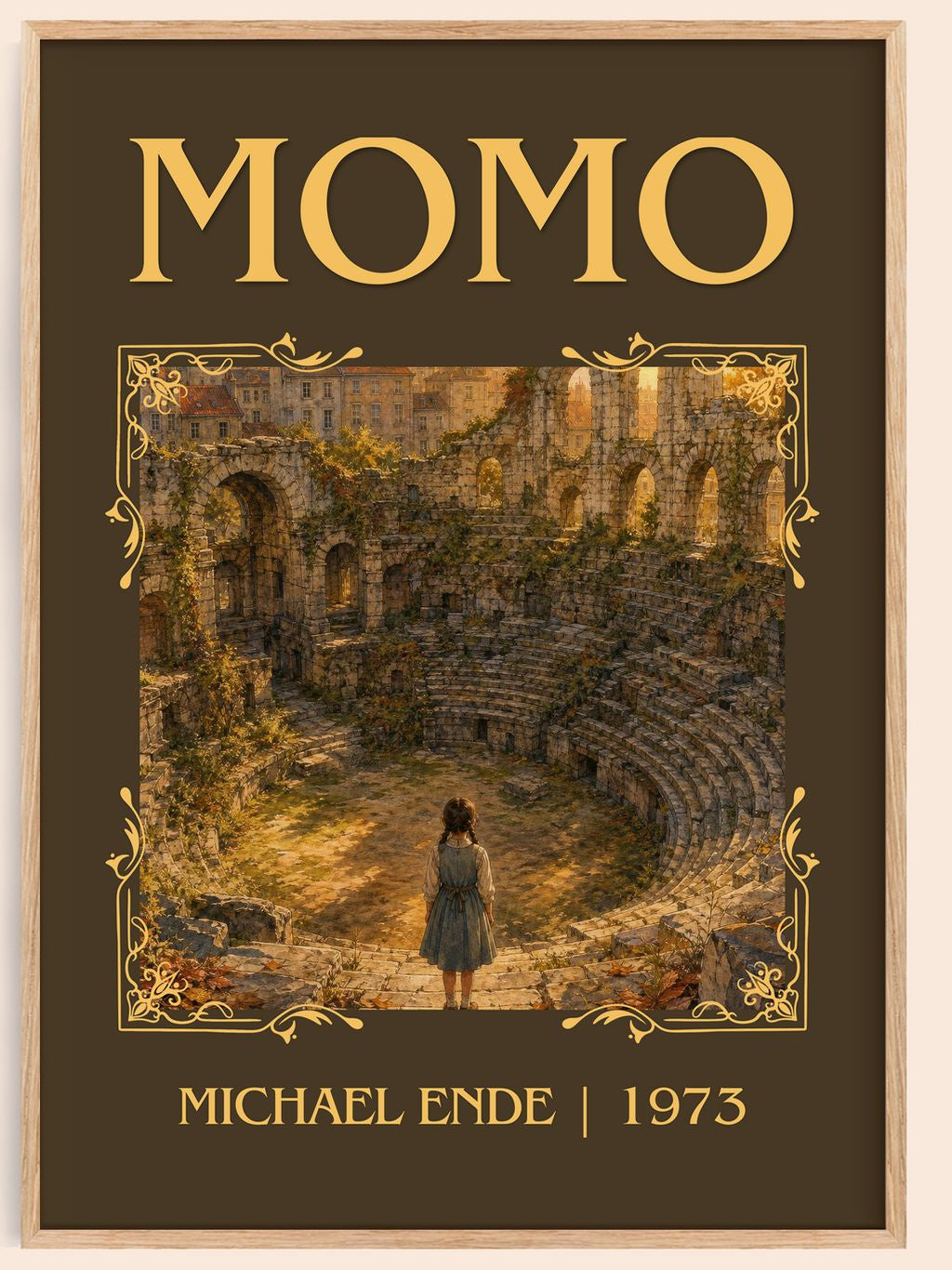 Momo Classic Book Art Print by Michael Ende – book poster