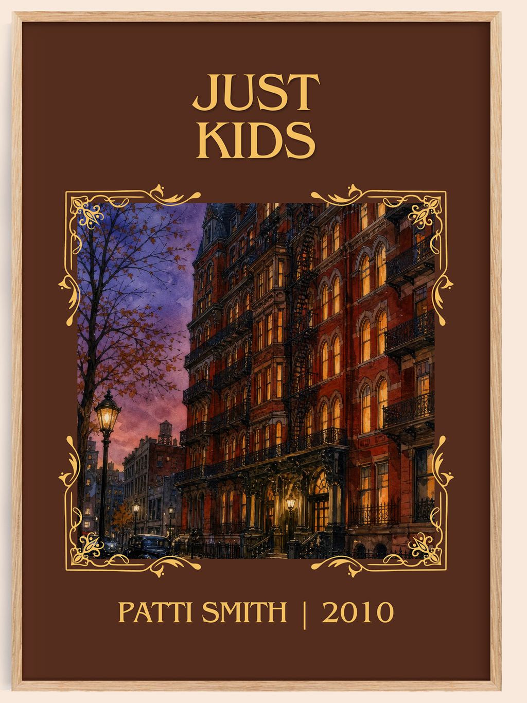 Just Kids Classic Book Art Print by Patti Smith – book poster