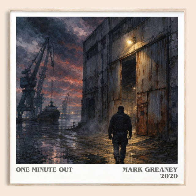 One Minute Out Literary Art Print by Mark Greaney