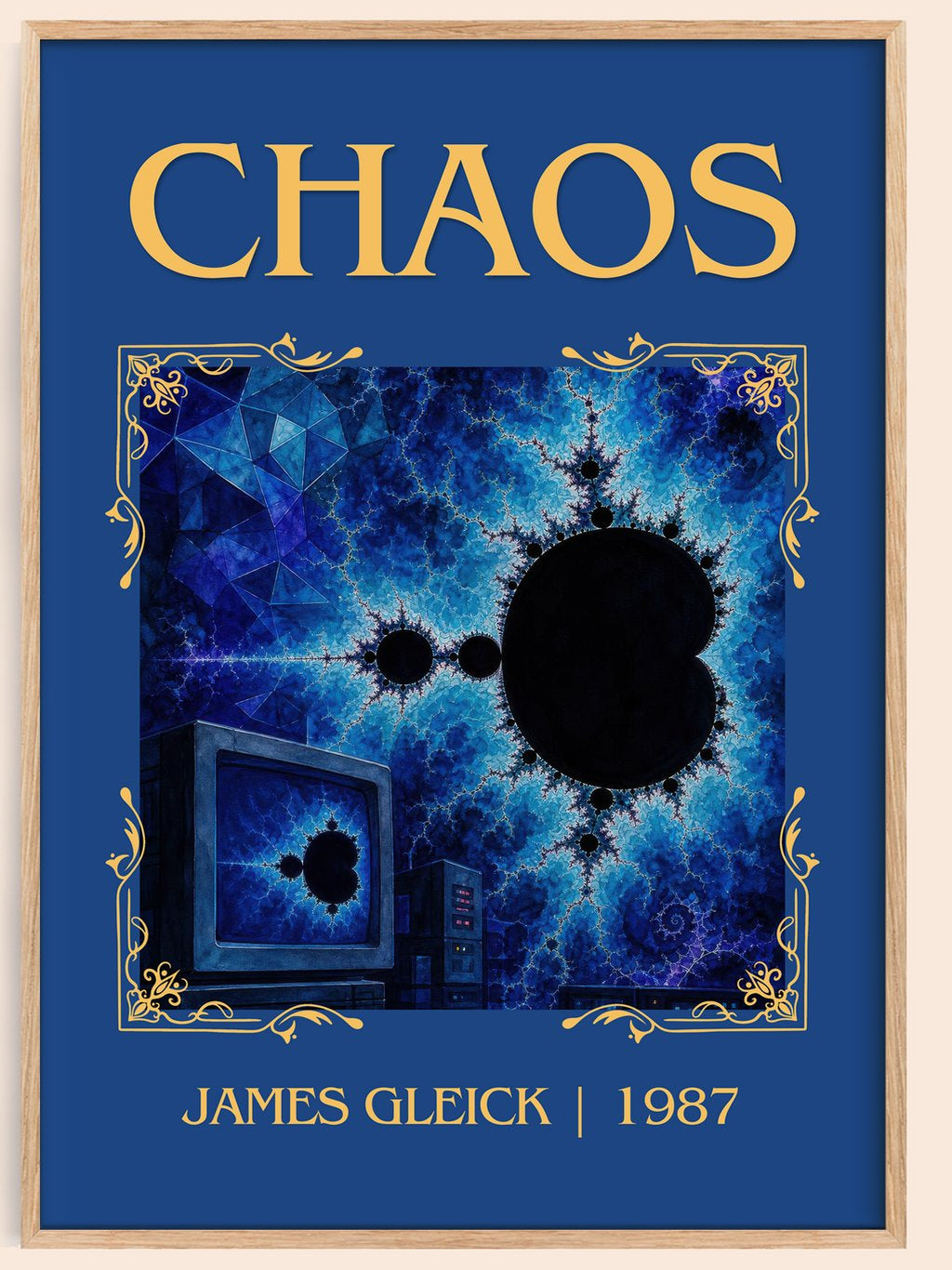 Chaos Classic Book Art Print by James Gleick – book poster