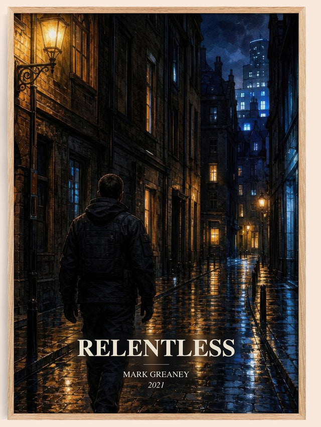 Relentless Book Watercolour Illustration by Mark Greaney