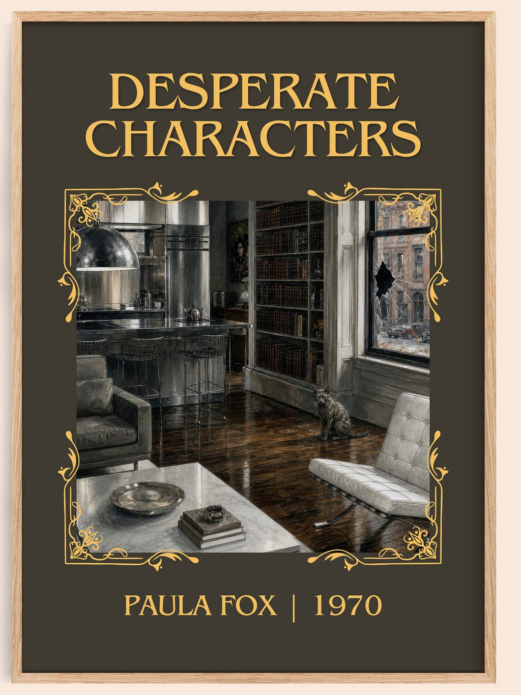 Desperate Characters Classic Book Art Print by Paula Fox – book poster