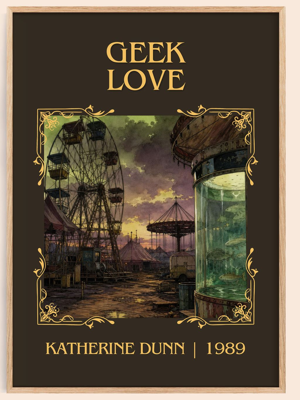 Geek Love Classic Book Art Print by Katherine Dunn – book poster