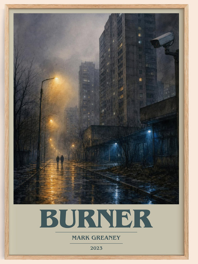 Burner Book Cover Poster by Mark Greaney