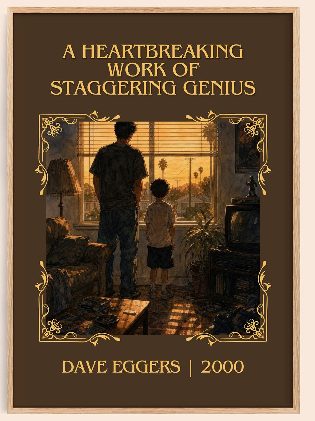 A Heartbreaking Work of Staggering Genius Classic Book Art Print by Dave Eggers – book poster