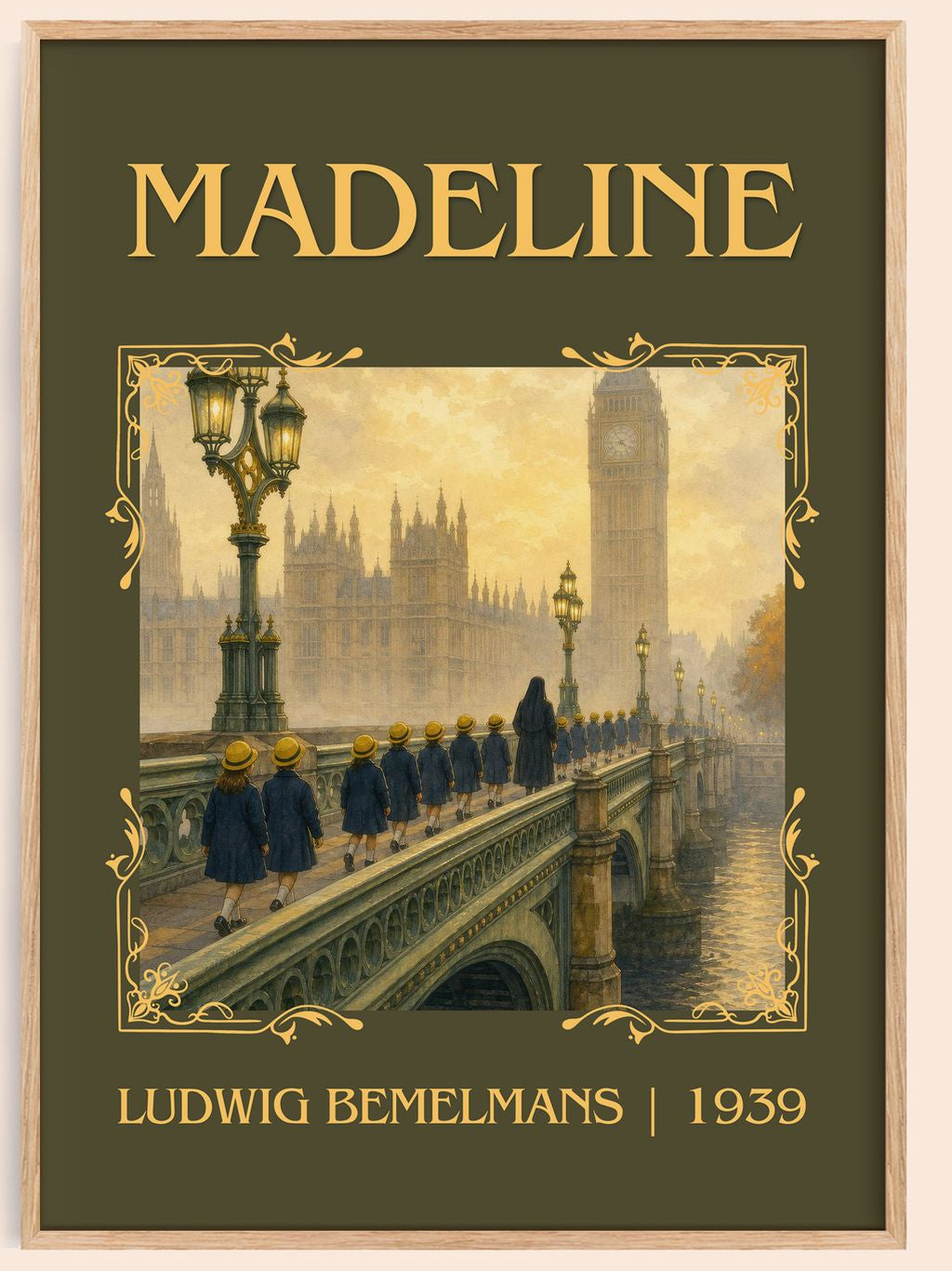 Madeline Classic Book Art Print by Ludwig Bemelmans – book poster