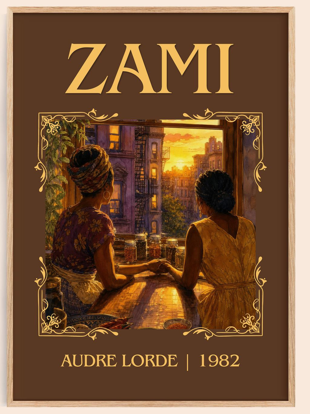 Zami Classic Book Art Print by Audre Lorde – book poster