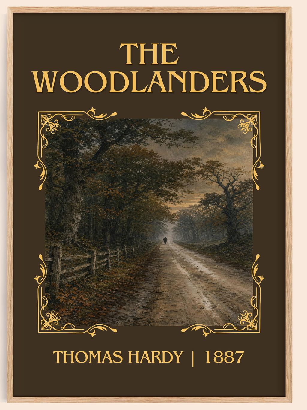 The Woodlanders Classic Book Art Print by Thomas Hardy – book poster