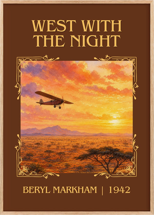 West With the Night Classic Book Art Print by Beryl Markham