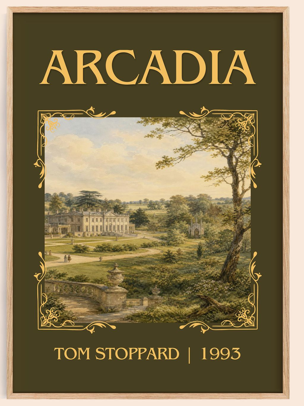 Arcadia Classic Book Art Print by Tom Stoppard – book poster