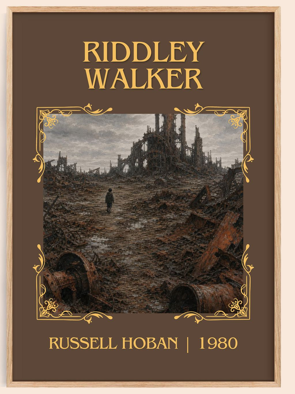 Riddley Walker Classic Book Art Print by Russell Hoban – book poster