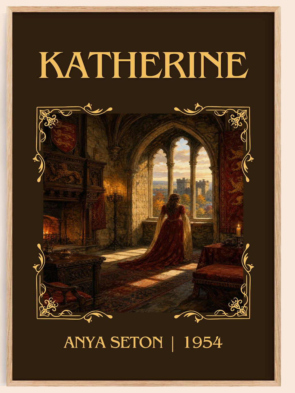 Katherine Classic Book Art Print by Anya Seton – book poster