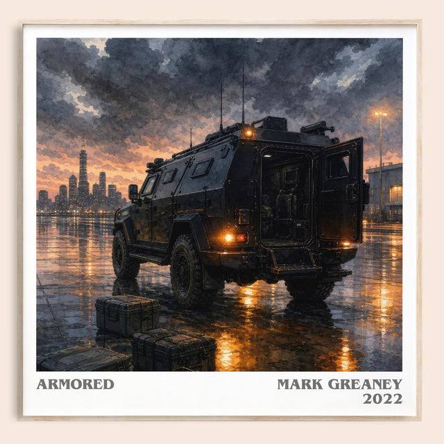 Armored Literary Art Print by Mark Greaney