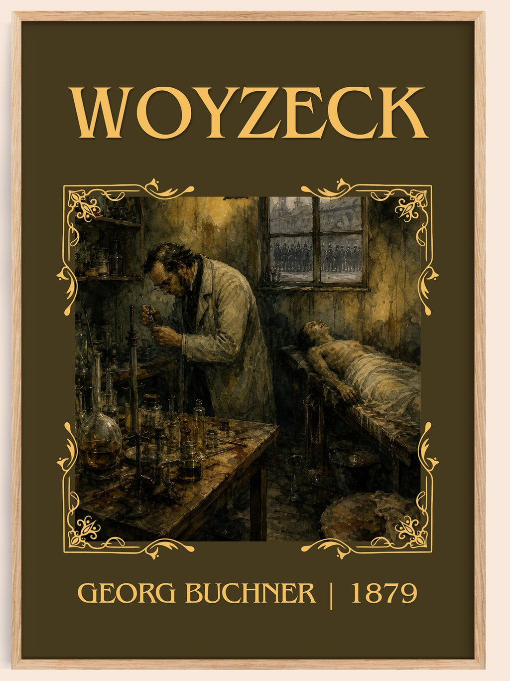 Woyzeck Classic Book Art Print by Georg Buchner – book poster
