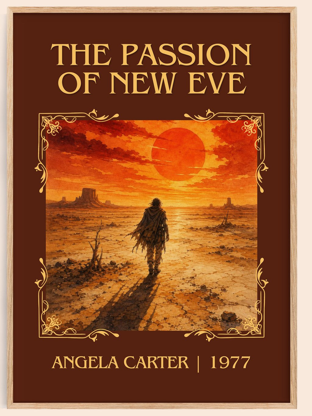 The Passion Of New Eve Classic Book Art Print by Angela Carter – book poster