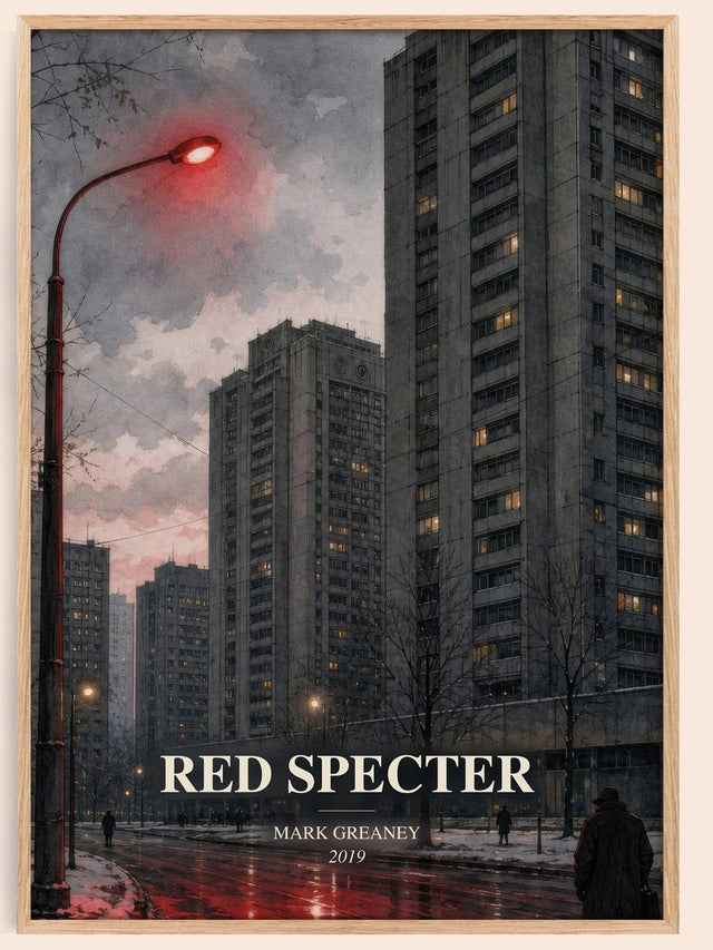 Red Specter Book Watercolour Illustration by Mark Greaney