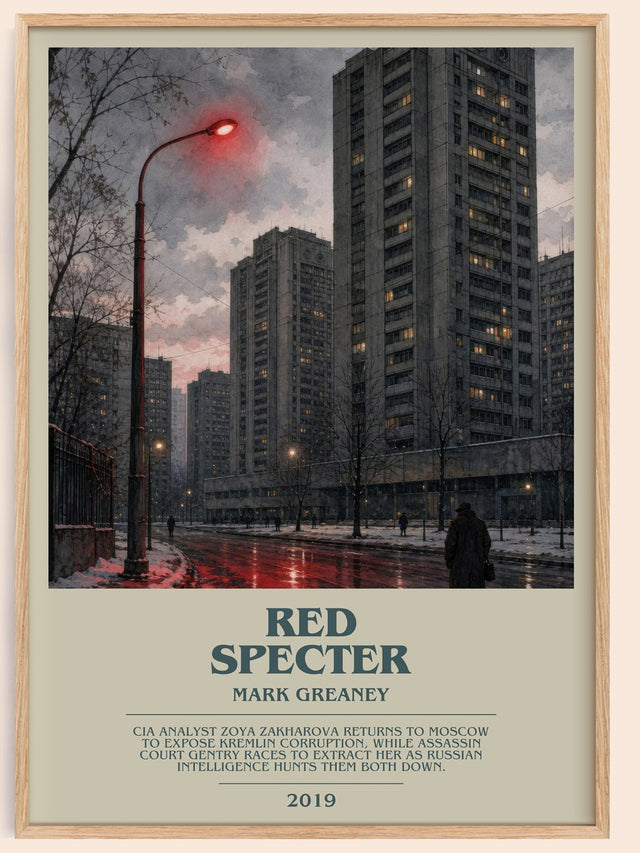 Red Specter Bookish Wall Art by Mark Greaney