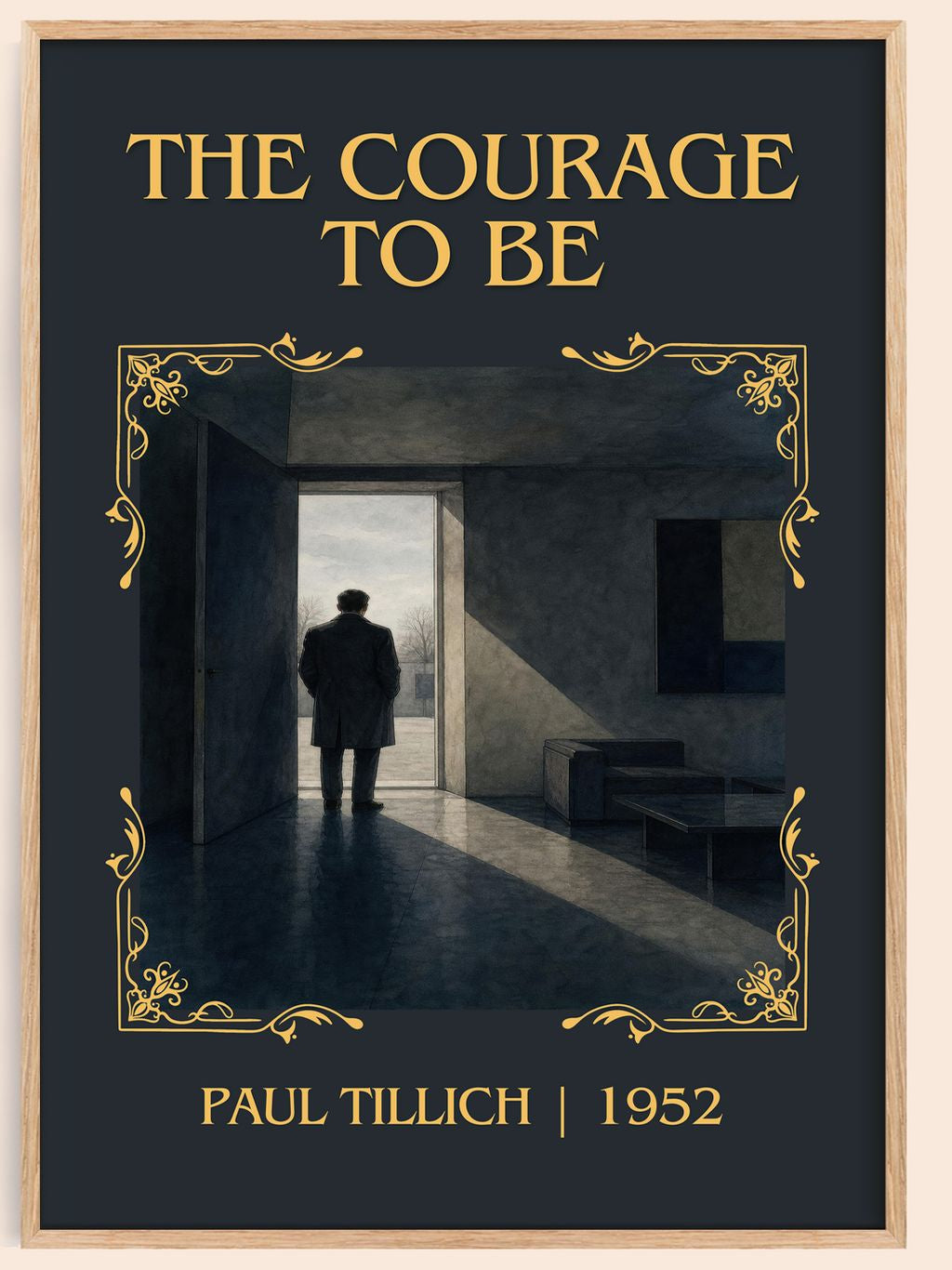 The Courage to Be Classic Book Art Print by Paul Tillich – book poster