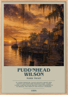 Pudd'Nhead Wilson Bookish Wall Art by Mark Twain