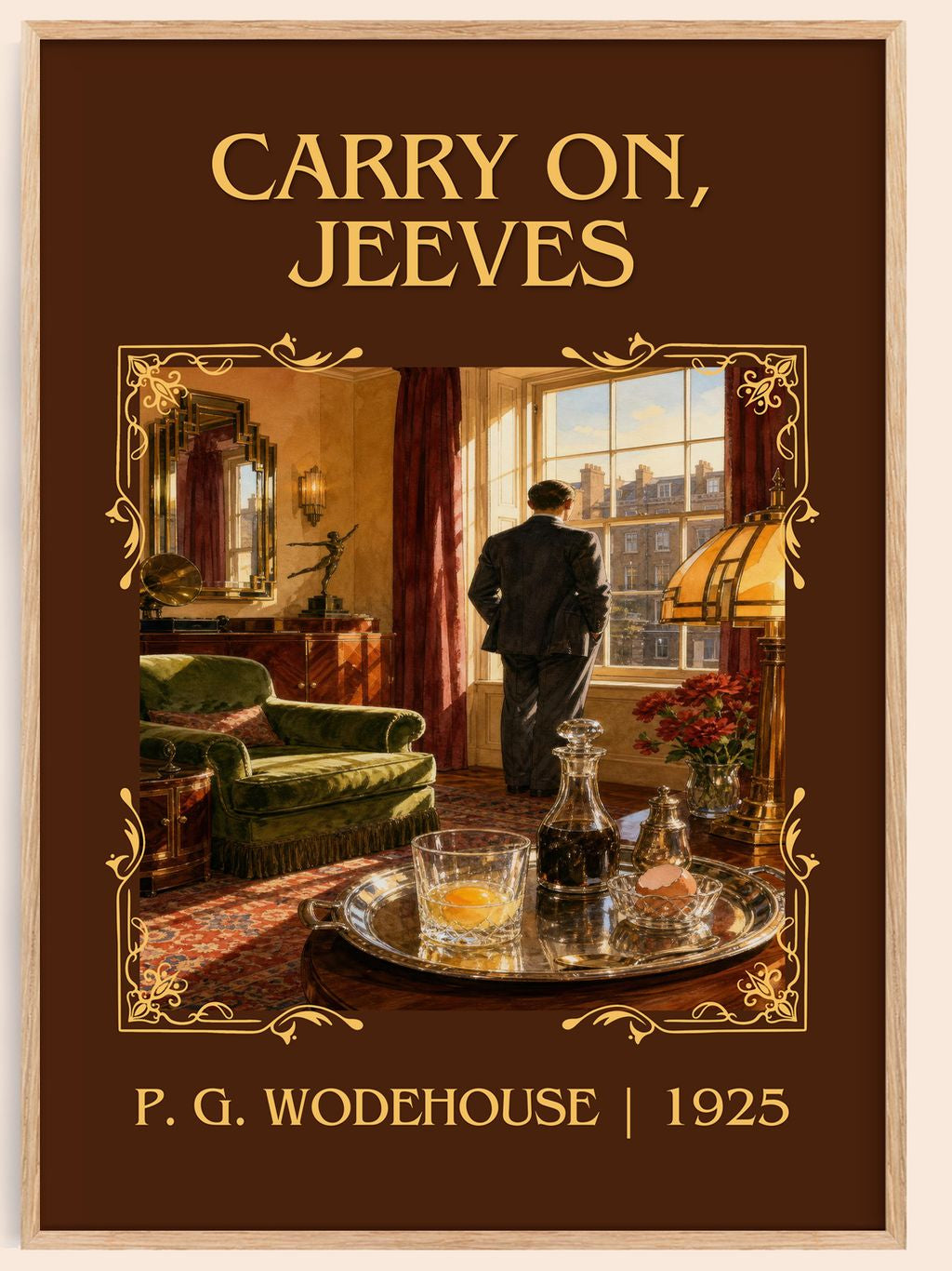 Carry On, Jeeves Classic Book Art Print by P. G. Wodehouse – book poster