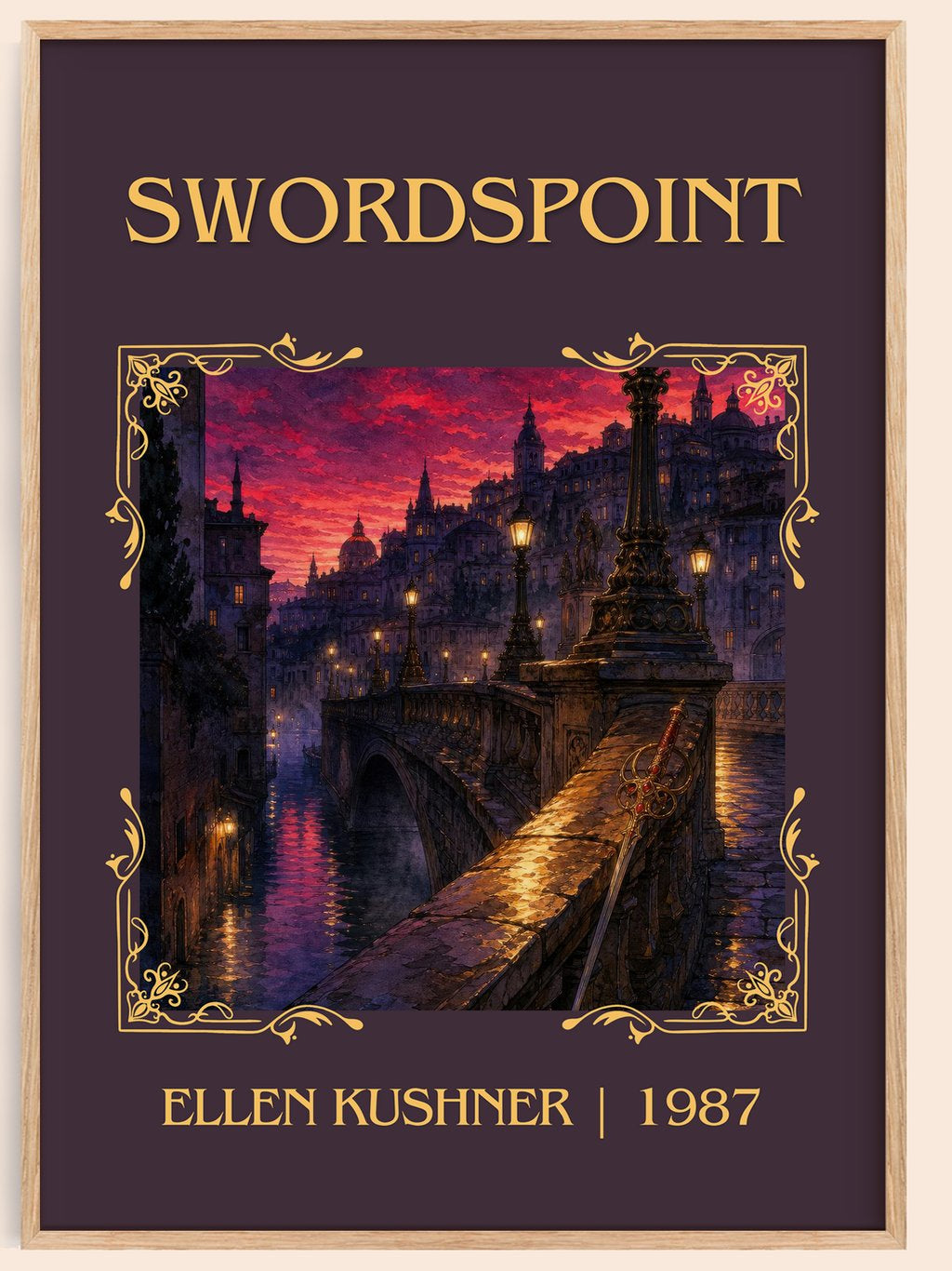 Swordspoint Classic Book Art Print by Ellen Kushner – book poster