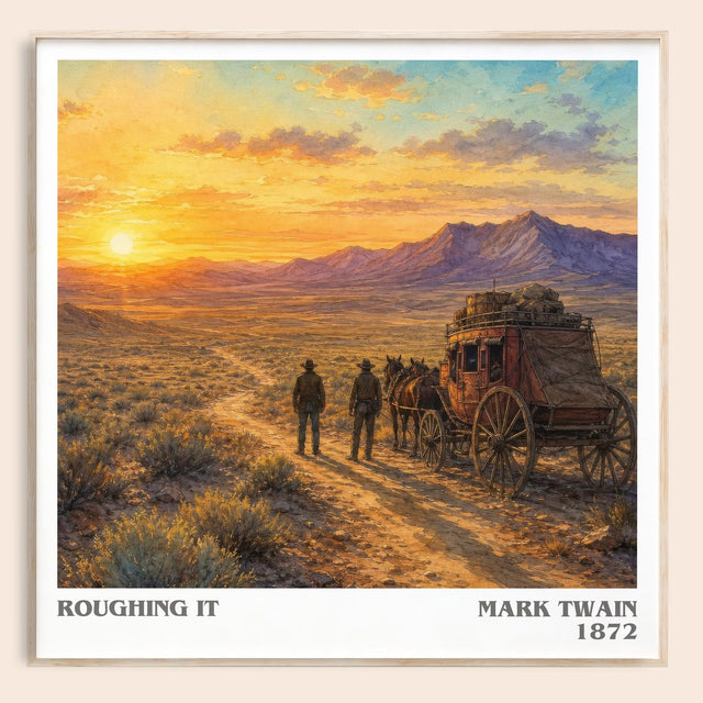 Roughing It Literary Art Print by Mark Twain
