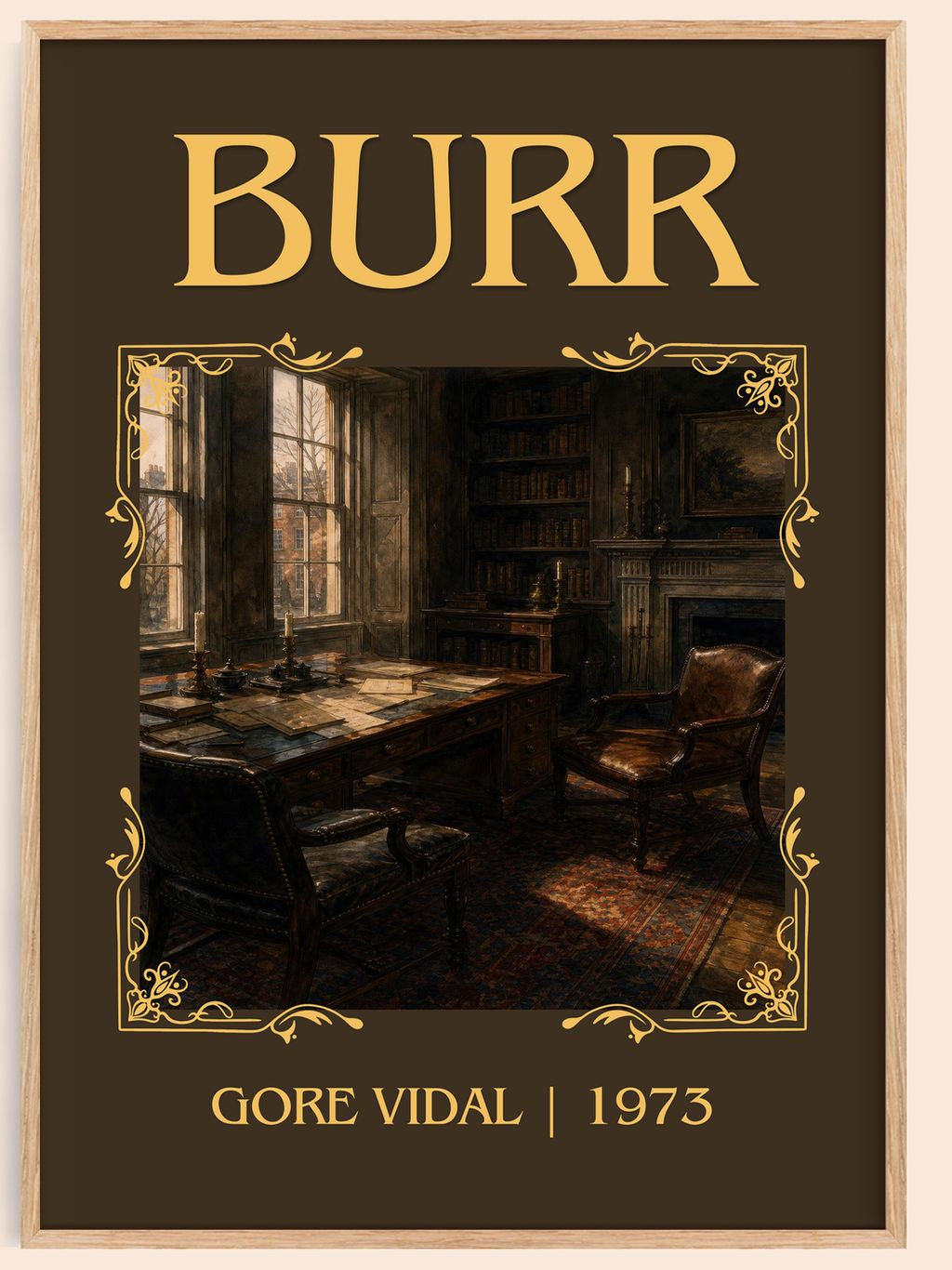 Burr Classic Book Art Print by Gore Vidal – book poster