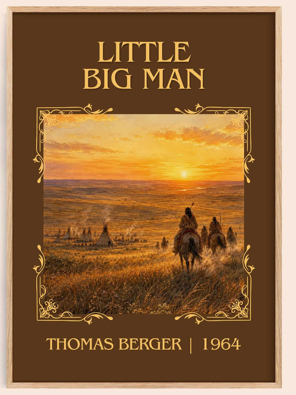 Little Big Man Classic Book Art Print by Thomas Berger – book poster