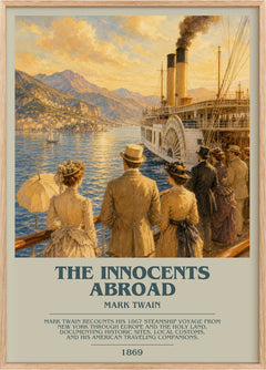 The Innocents Abroad Bookish Wall Art by Mark Twain