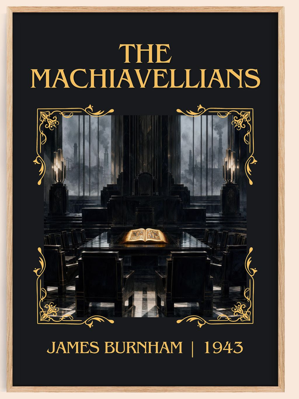The Machiavellians Classic Book Art Print by James Burnham – book poster