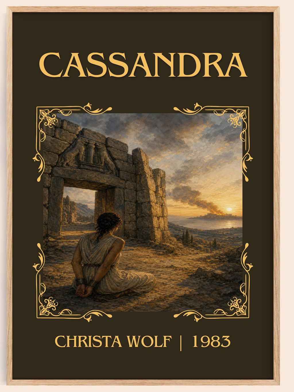Cassandra Classic Book Art Print by Christa Wolf – book poster