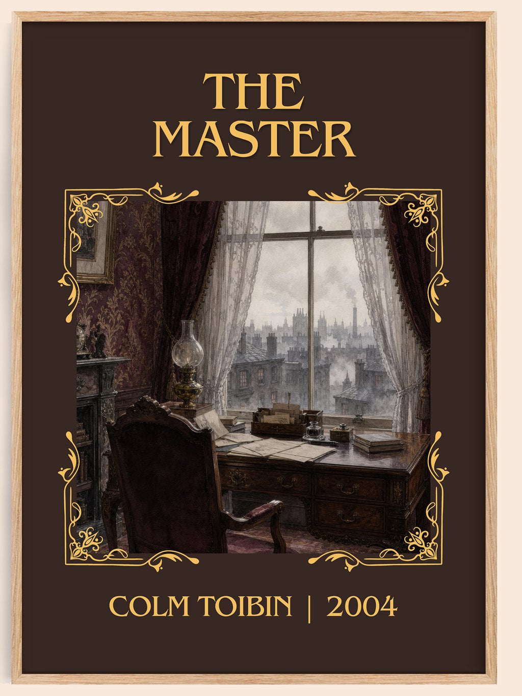 The Master Classic Book Art Print by Colm Toibin – book poster