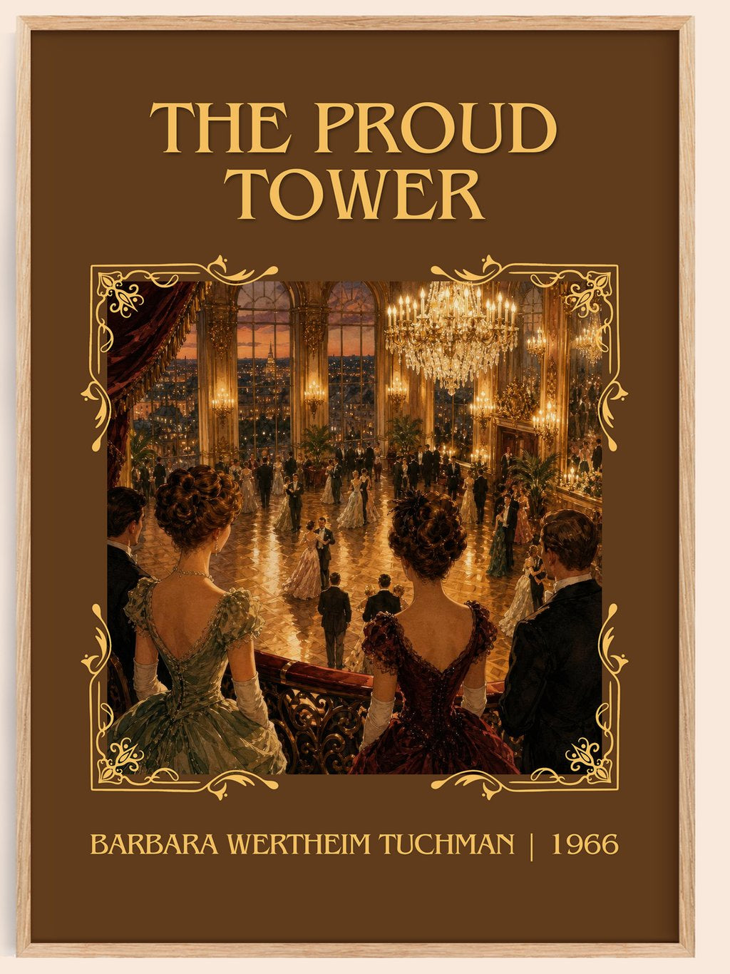 The Proud Tower Classic Book Art Print by Barbara Wertheim Tuchman – book poster