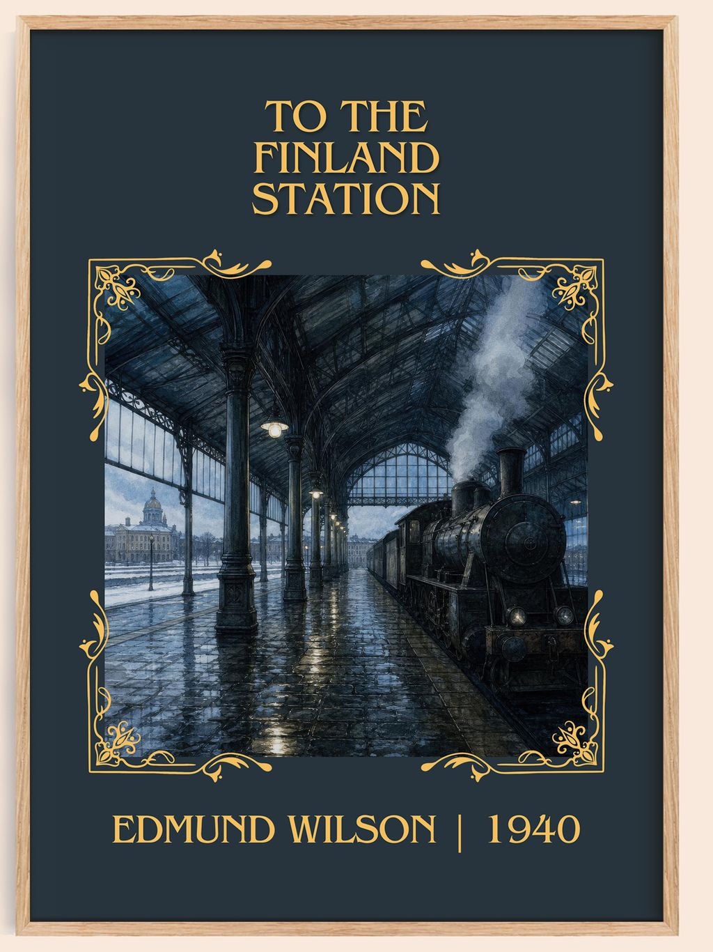 To the Finland Station Classic Book Art Print by Edmund Wilson – book poster