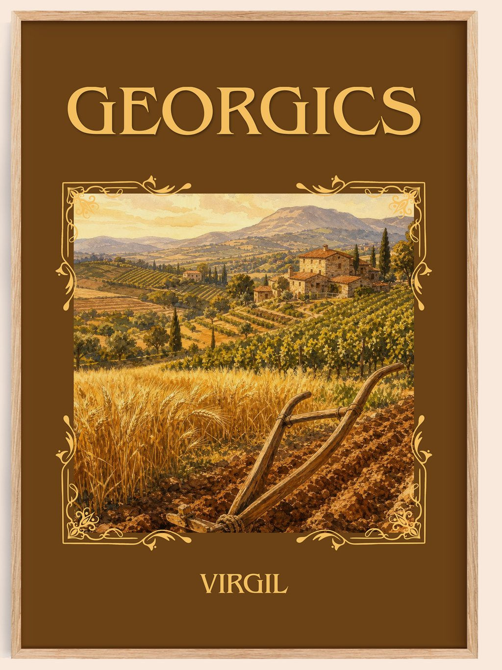 Georgics Classic Book Art Print by Virgil – book poster