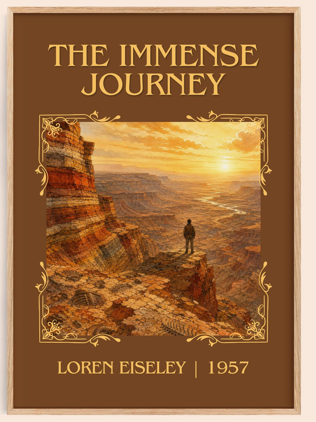 The Immense Journey Classic Book Art Print by Loren Eiseley – book poster