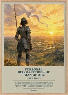 Personal Recollections Of Joan Of Arc Bookish Wall Art by Mark Twain