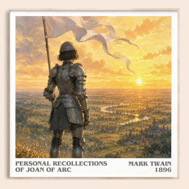 Personal Recollections Of Joan Of Arc Literary Art Print by Mark Twain
