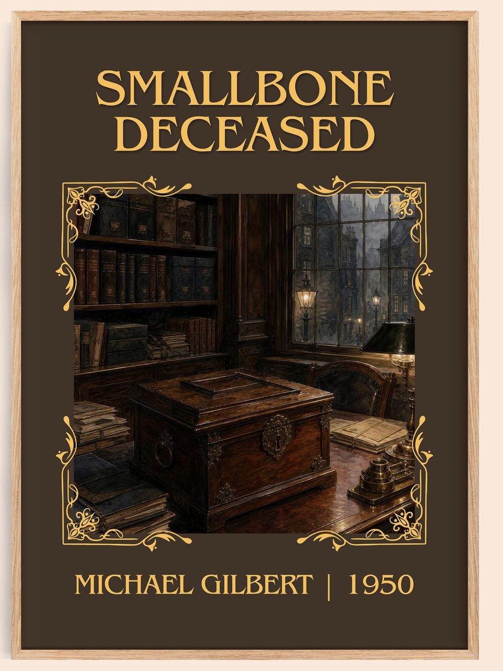 Smallbone Deceased Classic Book Art Print by Michael Gilbert – book poster