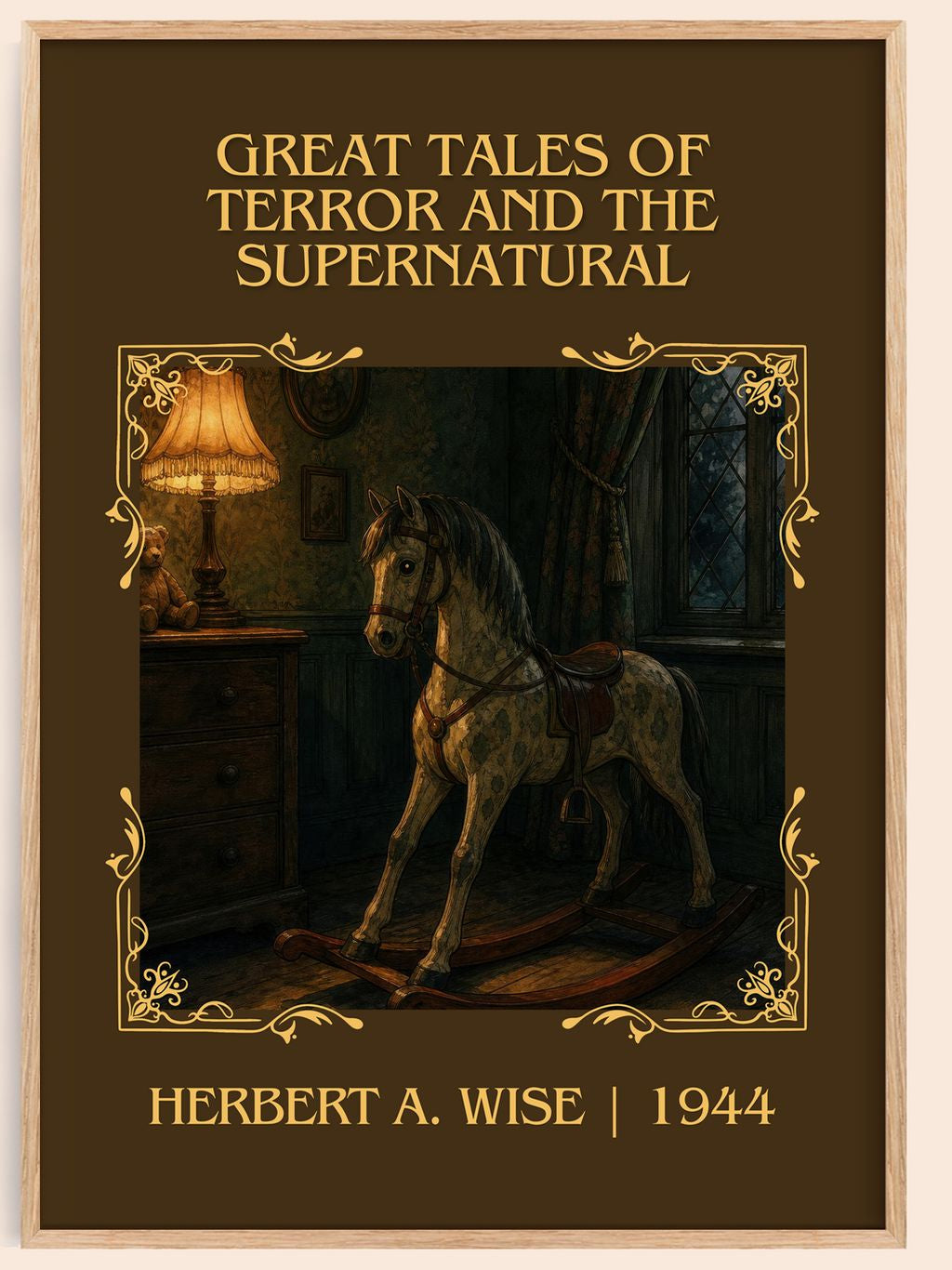 Great Tales Of Terror And The Supernatural Classic Book Art Print by Herbert A. Wise – book poster
