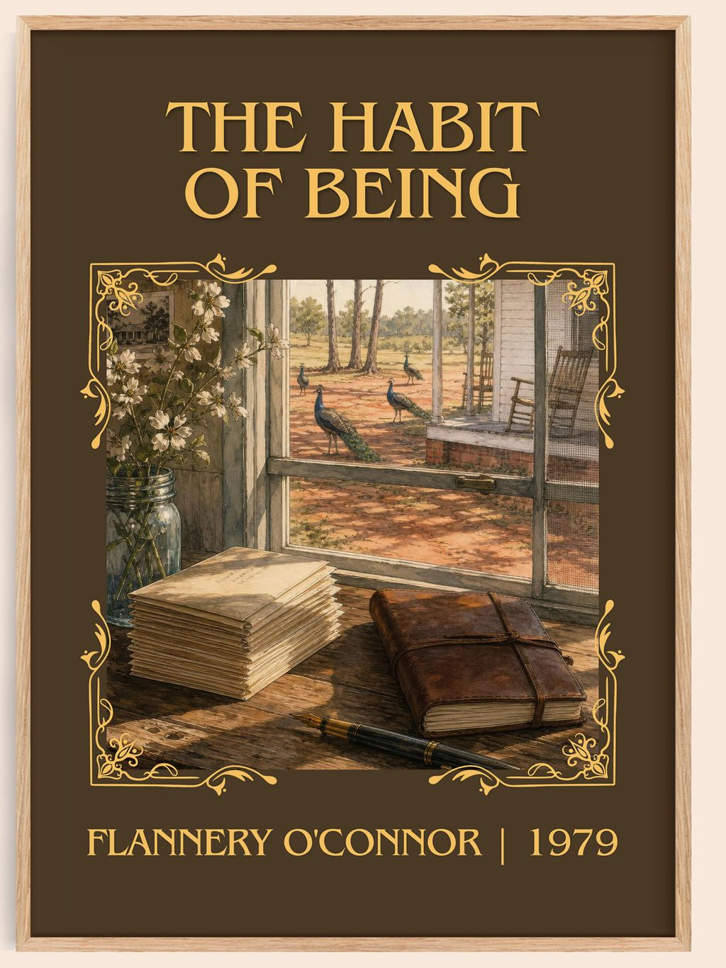 The Habit of Being Classic Book Art Print by Flannery O'Connor – book poster