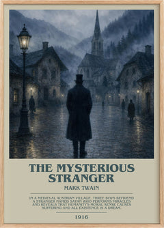 The Mysterious Stranger Bookish Wall Art by Mark Twain