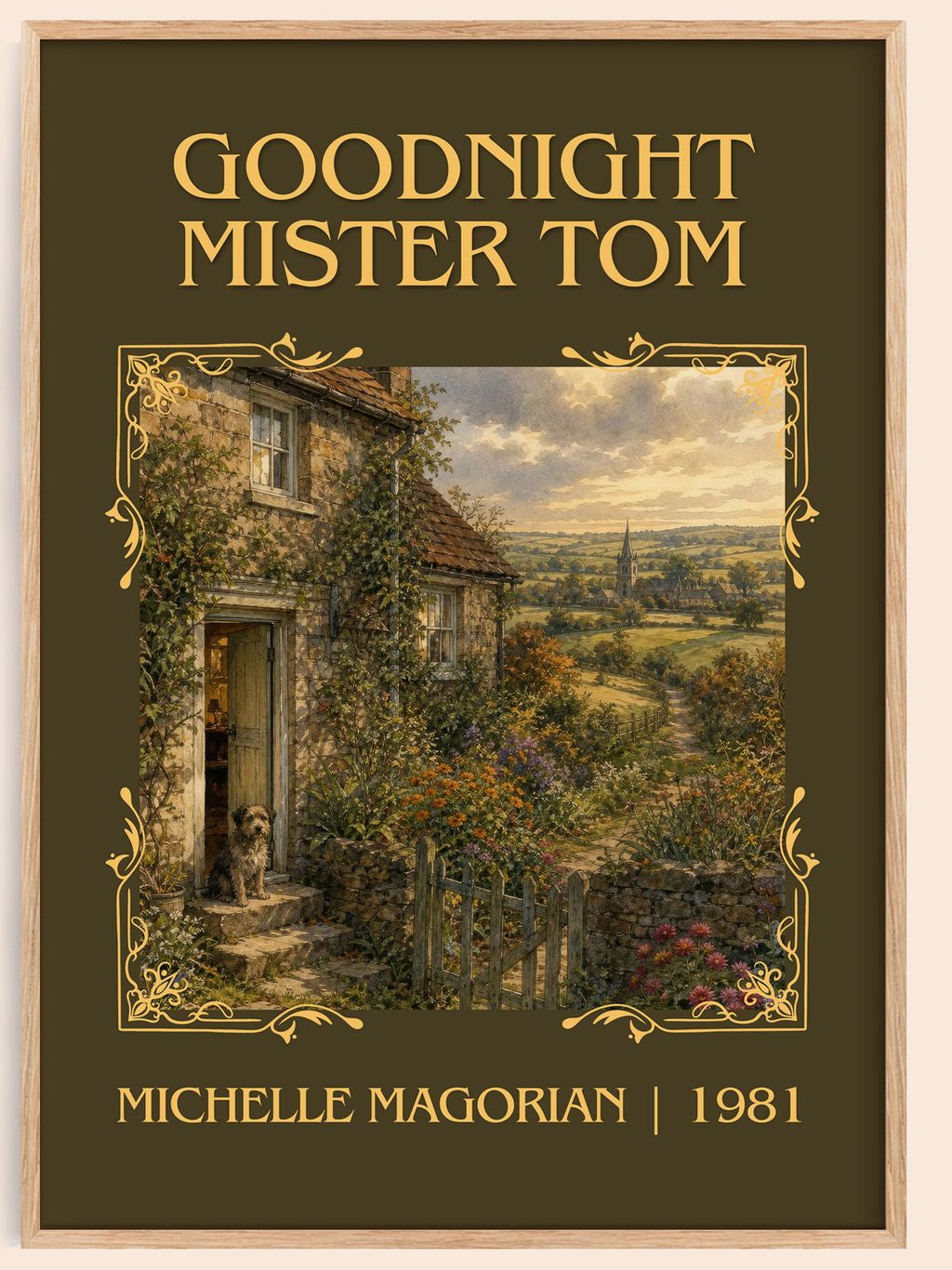 Goodnight Mister Tom Classic Book Art Print by Michelle Magorian – book poster