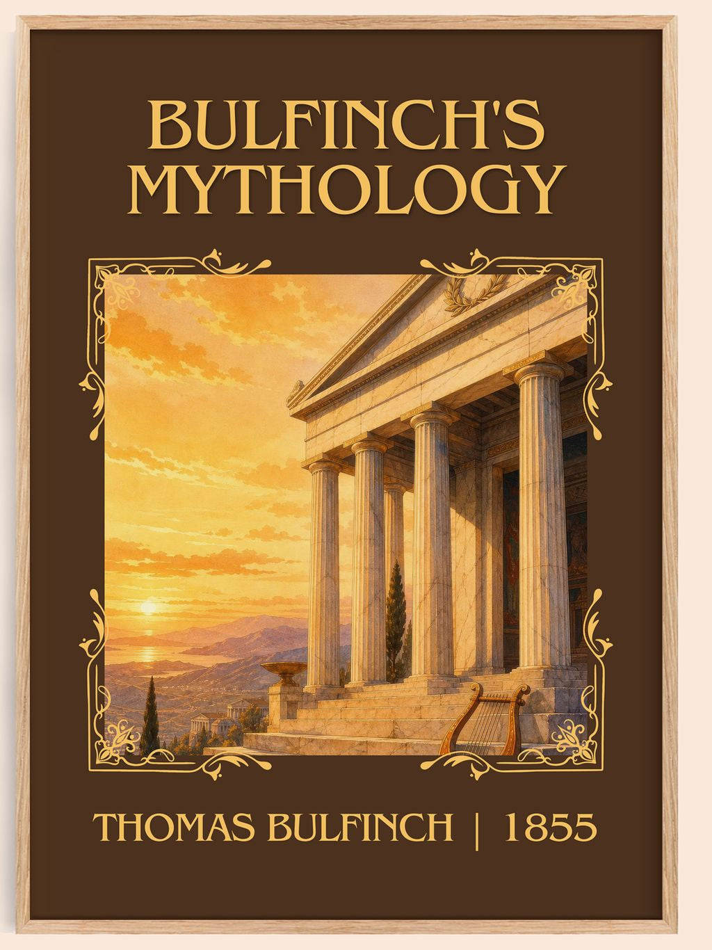 Bulfinch's Mythology Classic Book Art Print by Thomas Bulfinch – book poster