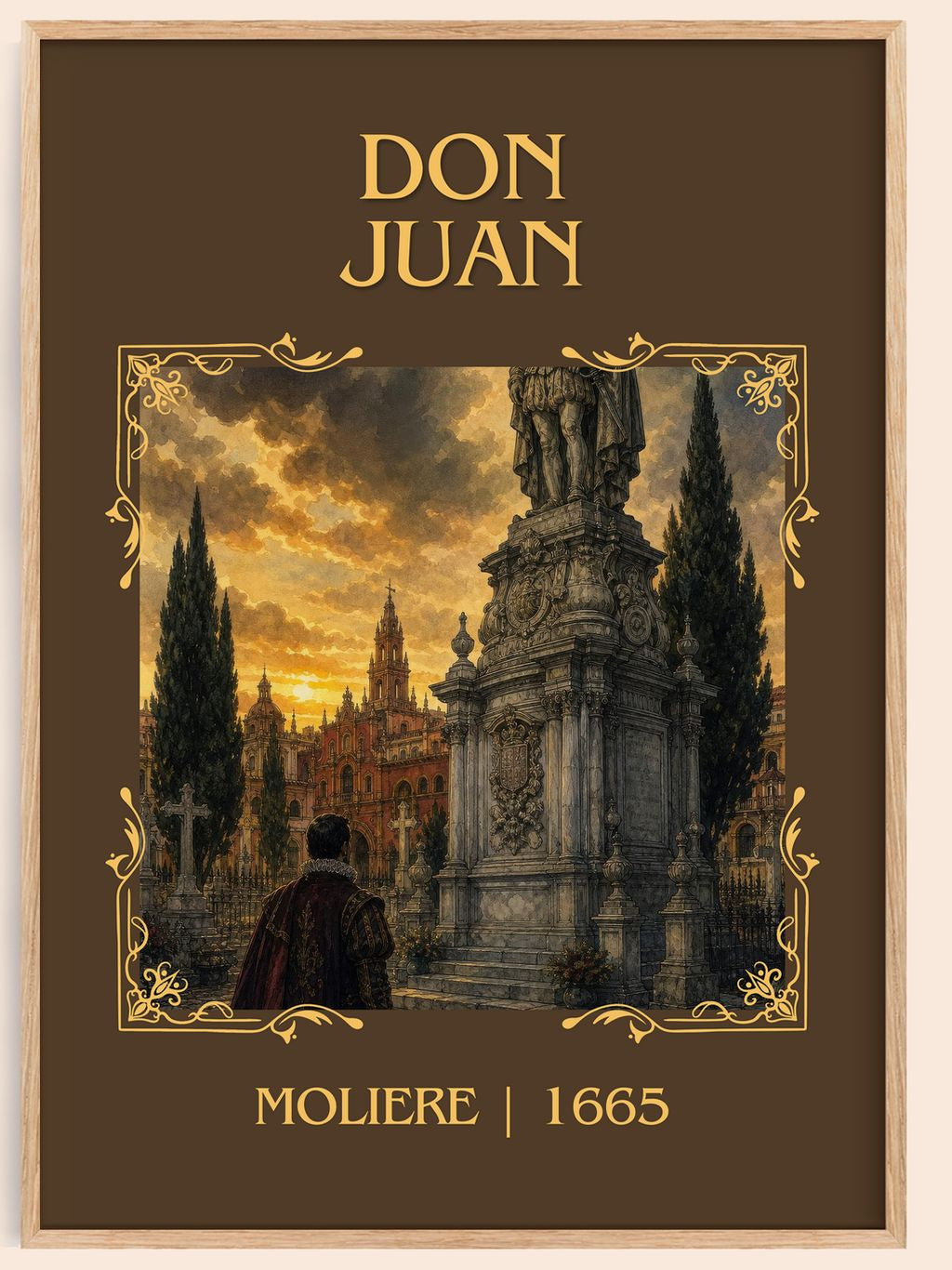 Don Juan Classic Book Art Print by Molière – book poster