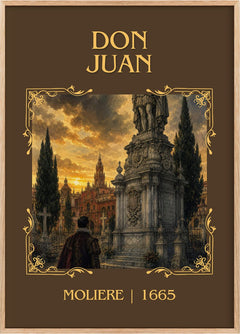 Don Juan Classic Book Art Print by Molière