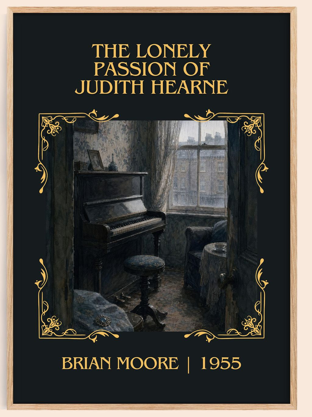 Lonely Passion of Judith Hearne Classic Book Art Print by Brian Moore – book poster