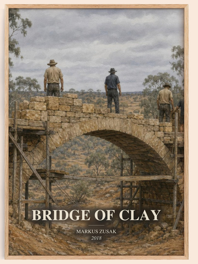 Bridge Of Clay Book Watercolour Illustration by Markus Zusak