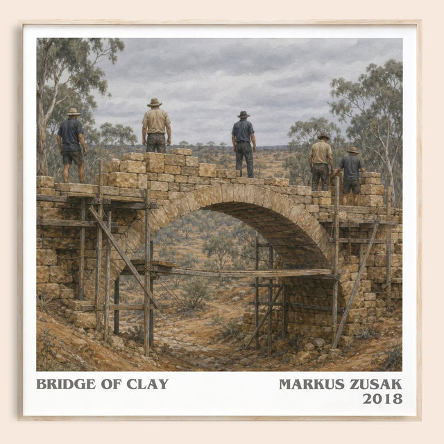 Bridge Of Clay Literary Art Print by Markus Zusak