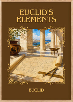Euclid's Elements Classic Book Art Print by Euclid